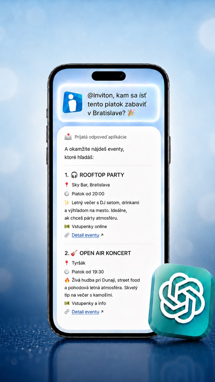 Kam dnes večer? Zeptej se Invitonu v ChatGPT